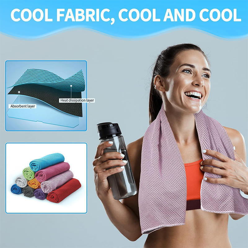 Sports outdoor cold-feeling quick-drying Microfiber Cooling towel